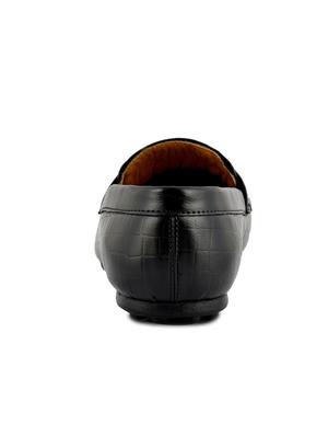 black leatherette slipons - 16852886 - Standard Image - 3