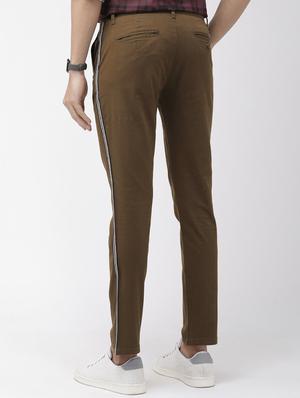 brown taped chinos - 16855352 - Standard Image - 3