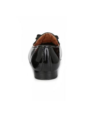 black leatherette slip ons - 16858840 - Standard Image - 3