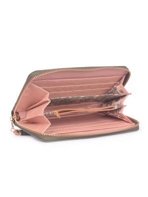 green leatherette clutch - 16864735 - Standard Image - 3