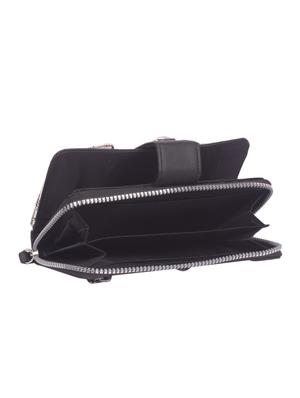 black leatherette clutch - 16864743 - Standard Image - 3