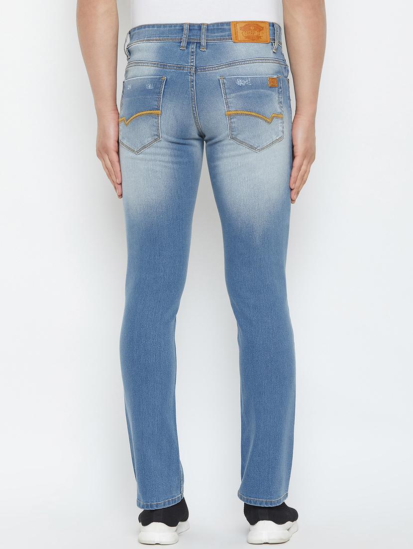 blue heavy washed distressed denim jeans - 16865279 - Zoom Image - 3