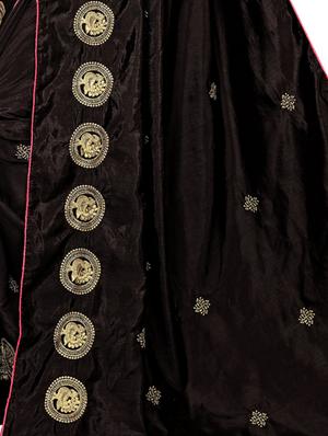 bordered embroidered saree with blouse - 16866756 - Standard Image - 3