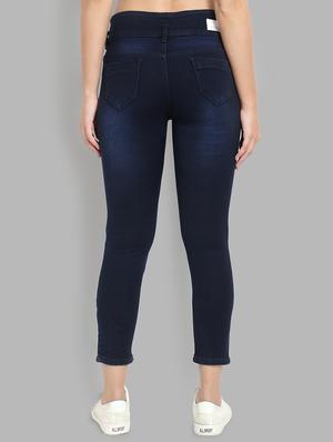 eyelet detail mid rise jeans - 16868012 - Standard Image - 3