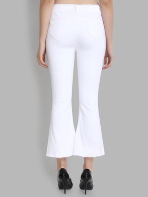 high rise frayed hem jeans - 16868020 - Standard Image - 3
