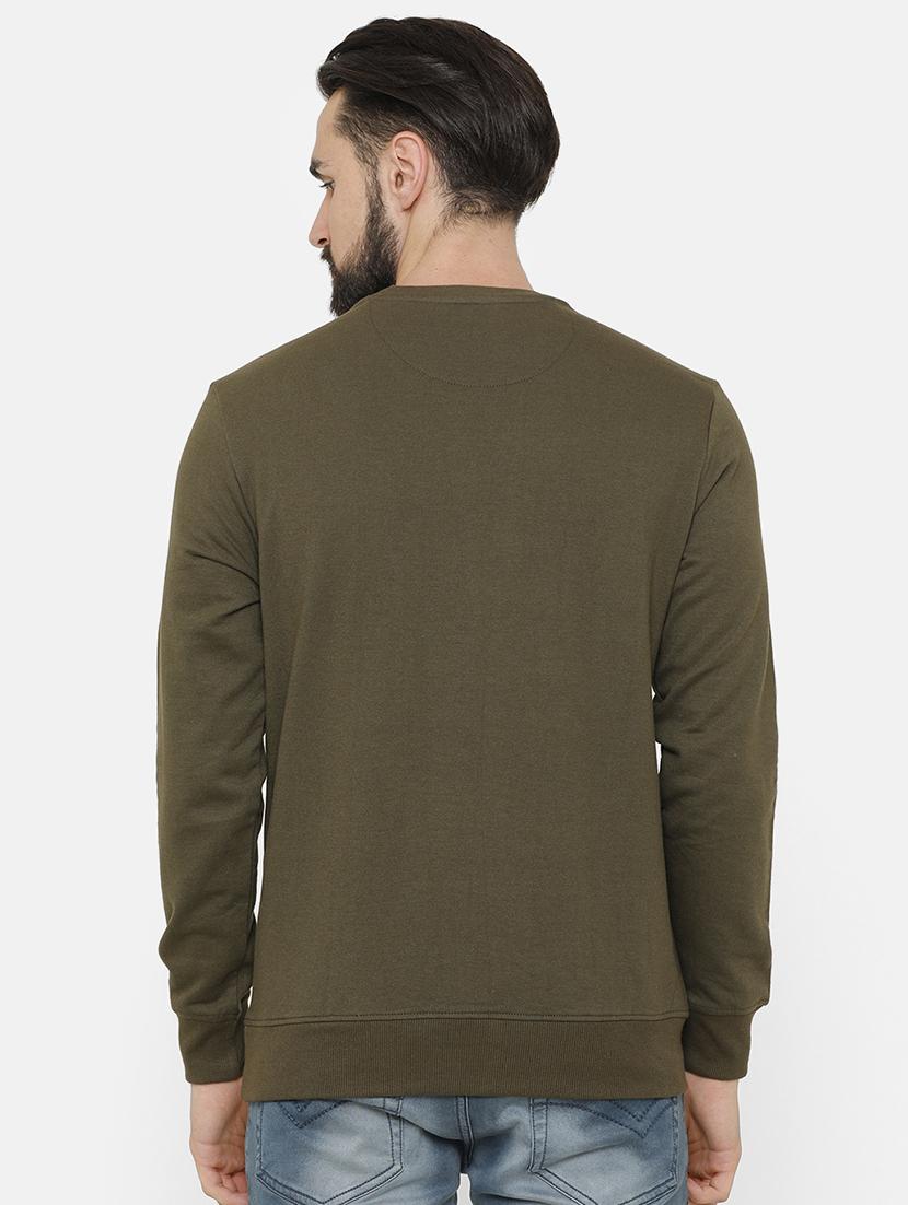 green chest print sweatshirt - 16868528 - Zoom Image - 3