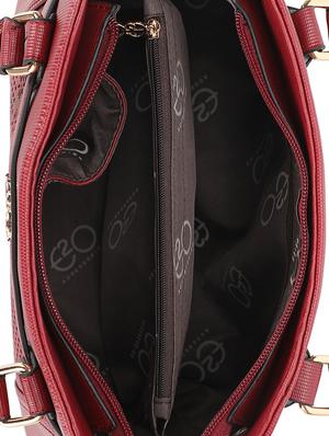 red leatherette (pu) regular handbag - 16869325 - Standard Image - 3