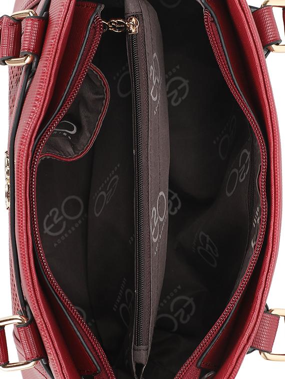 red leatherette (pu) regular handbag - 16869325 - Zoom Image - 3