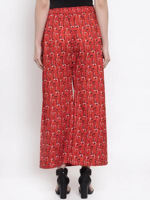 printed flared palazzo - 16869439 - Standard Image - 3