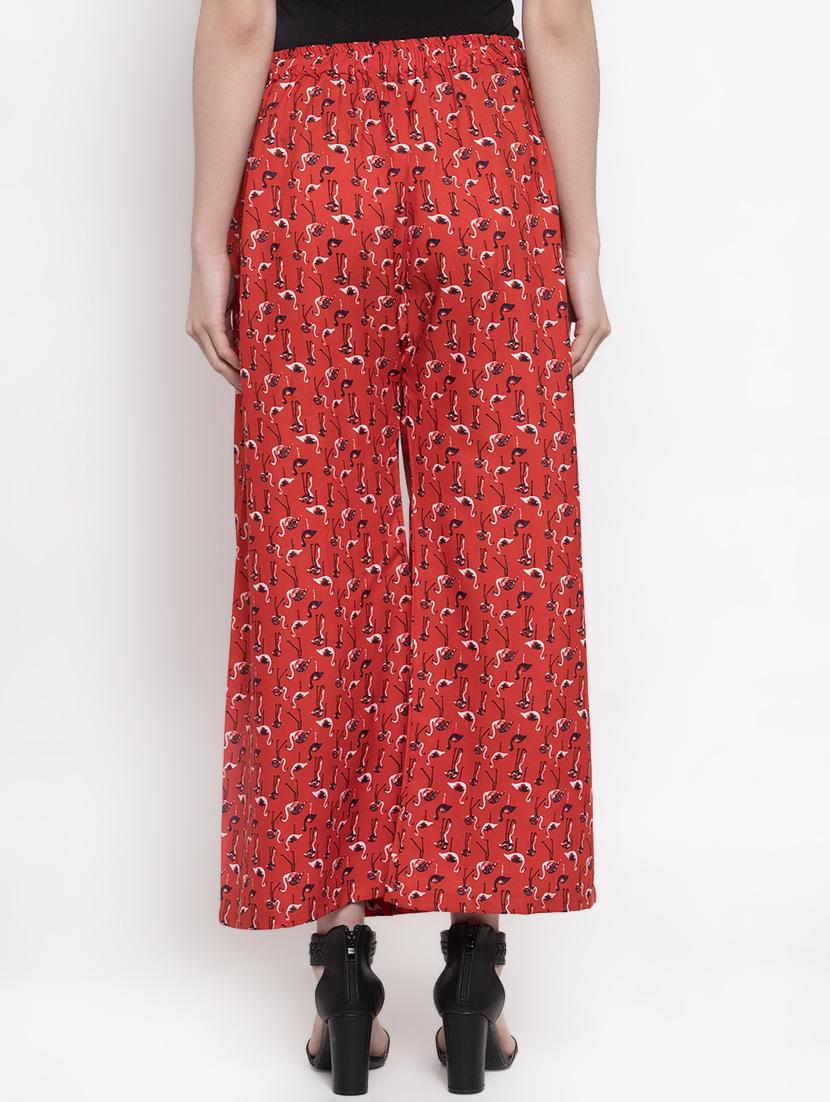 printed flared palazzo - 16869439 - Zoom Image - 3