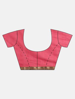 printed chanderi saree with blouse - 16869489 - Standard Image - 3