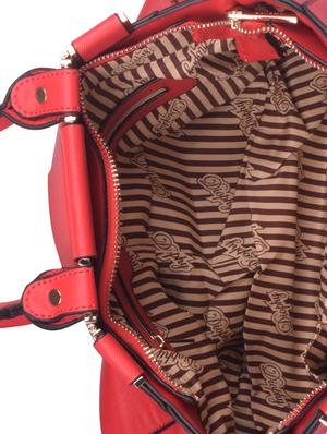 red leatherette (pu) regular handbag - 16869916 - Standard Image - 3