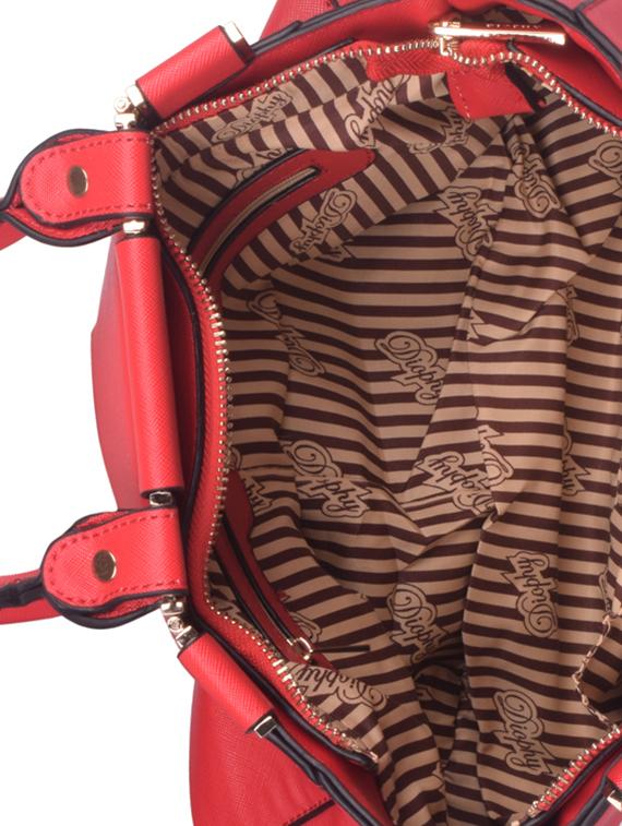 red leatherette (pu) regular handbag - 16869916 - Zoom Image - 3