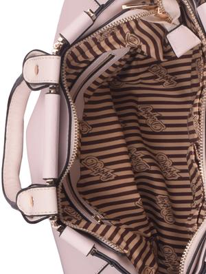 white leatherette (pu) regular handbag - 16869917 - Standard Image - 3