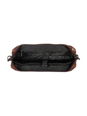 brown leatherette (pu) laptop bag - 16870245 - Standard Image - 3