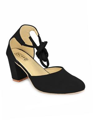 black suede closed back sandals - 16871770 - Standard Image - 3
