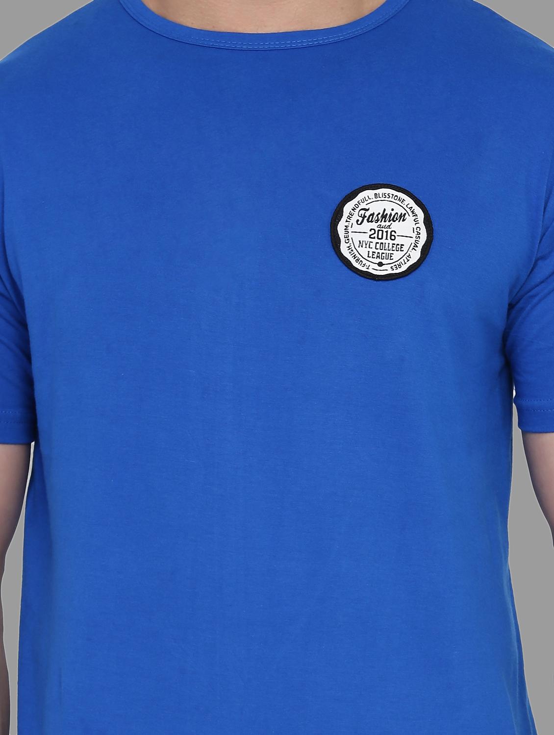 blue solid t-shirt - 16876935 - Zoom Image - 6