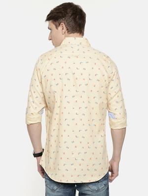 beige printed casual shirt - 16877001 - Standard Image - 3