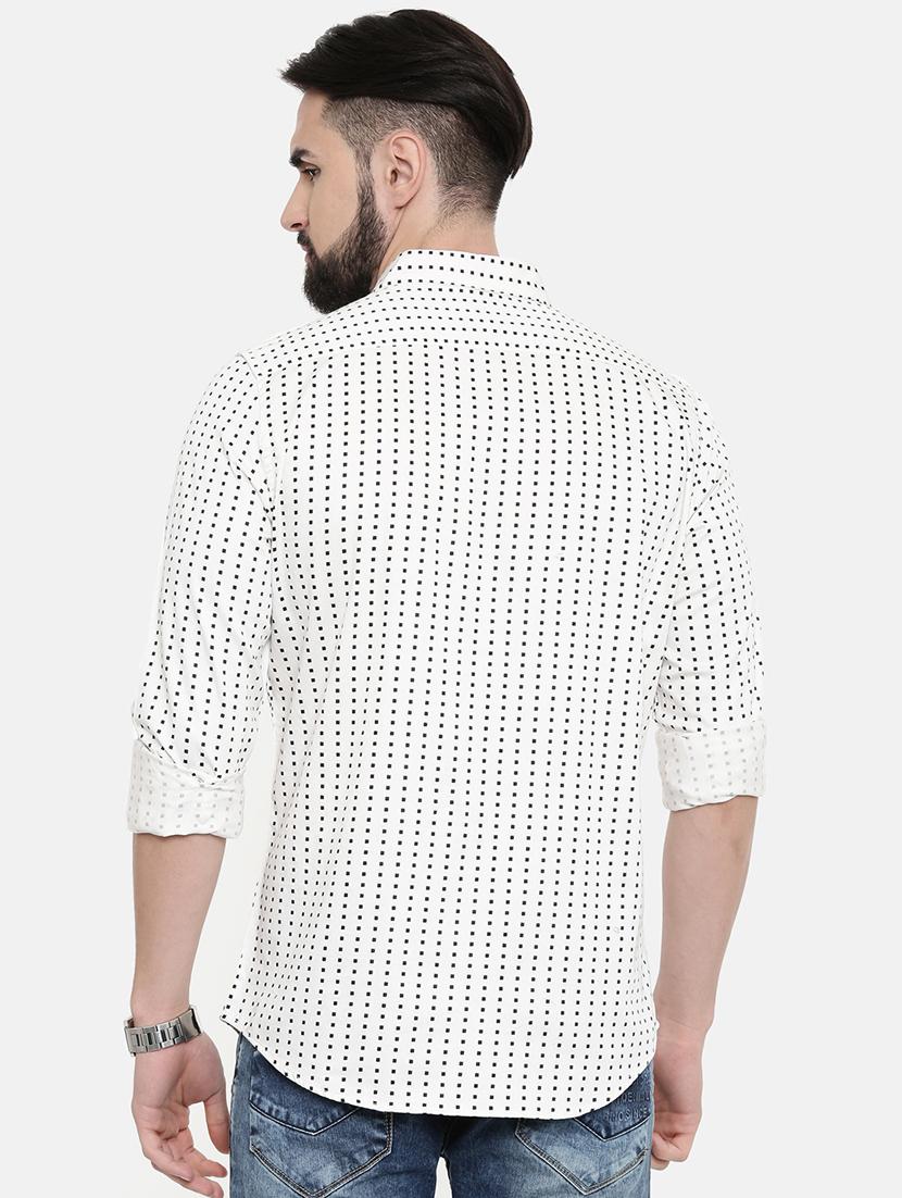 white printed casual shirt - 16877110 - Zoom Image - 3