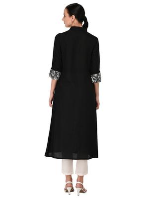 printed a-line kurta - 16877240 - Standard Image - 3