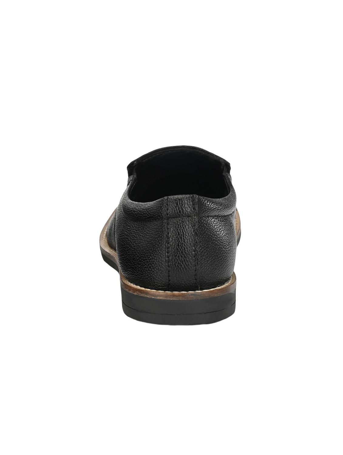 black leatherette slip ons - 16877411 - Zoom Image - 3