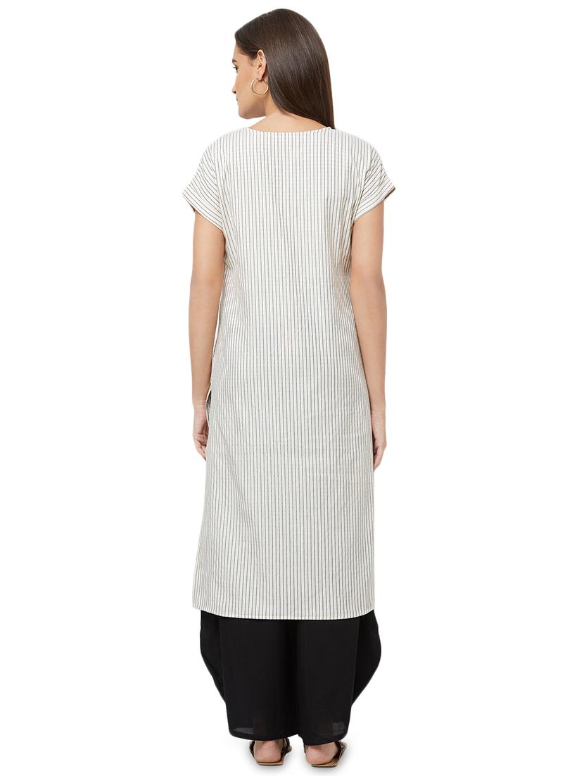 striped straight kurta - 16878371 - Zoom Image - 3