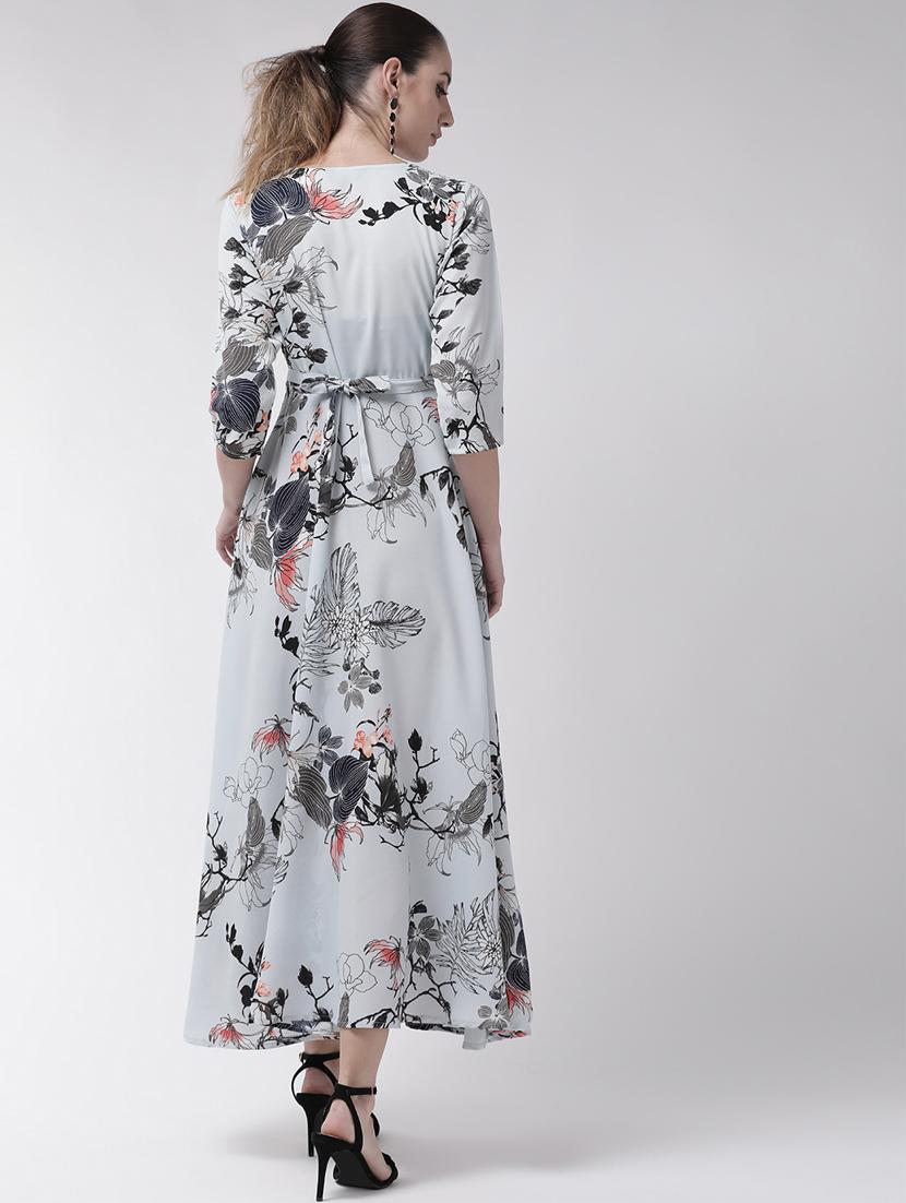 tie front floral maxi dress - 16879841 - Zoom Image - 3