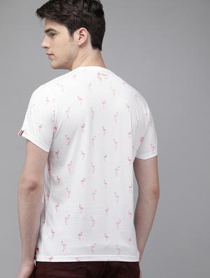white printed pocket t-shirt - 16881139 - Standard Image - 3