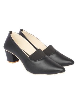 black slip on pumps - 16882251 - Standard Image - 3