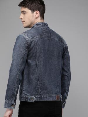blue washed denim jacket - 16883818 - Standard Image - 3
