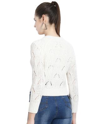 round neck woolen pullover - 16884049 - Standard Image - 3