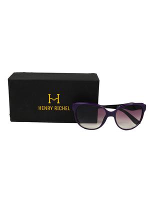 fancy purple daynight shade glass purple black cateye frame sunglasses 218 for women by henry richel - 16884676 - Standard Image - 3