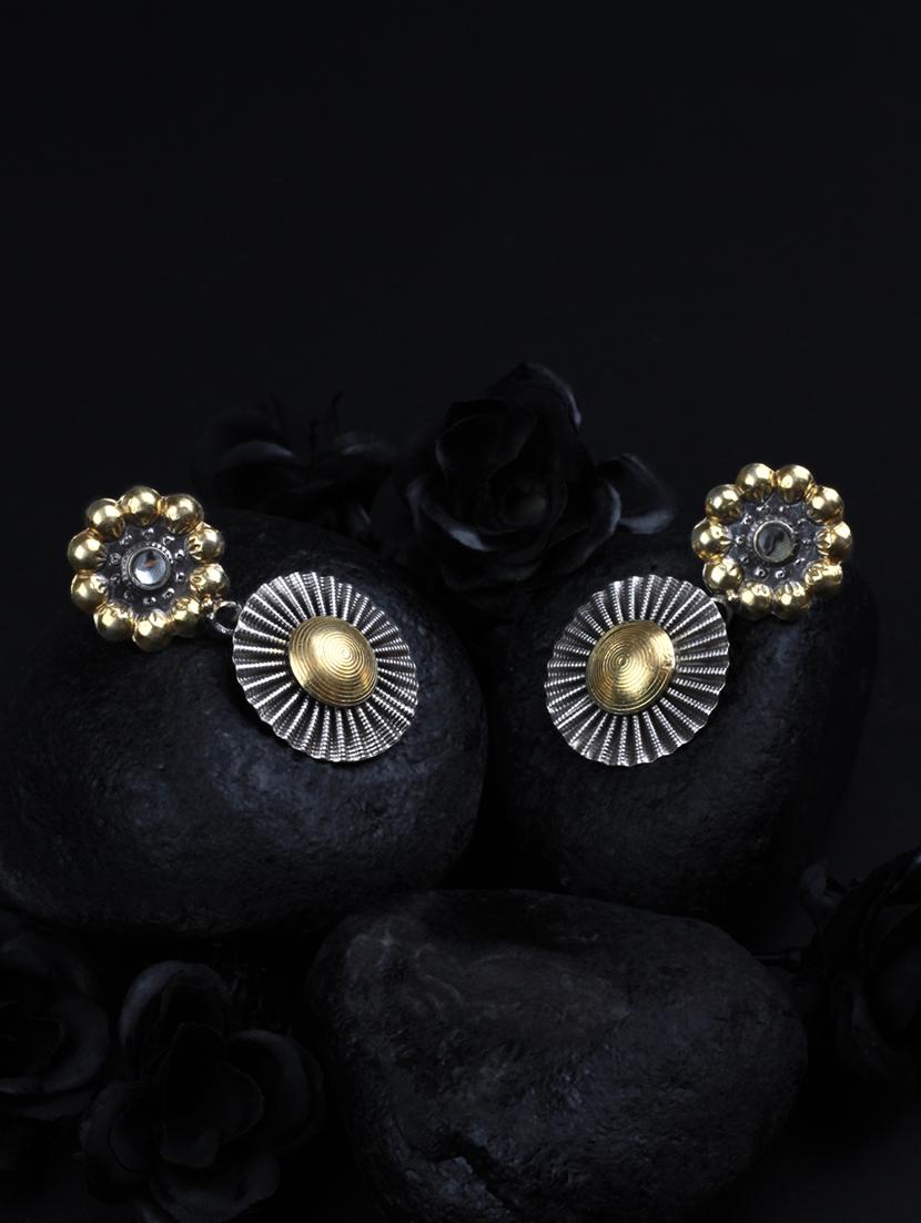 gold silver drop earrings - 16885408 - Zoom Image - 3