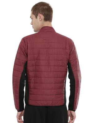 red color block nylon quilted jacket - 16887558 - Standard Image - 3