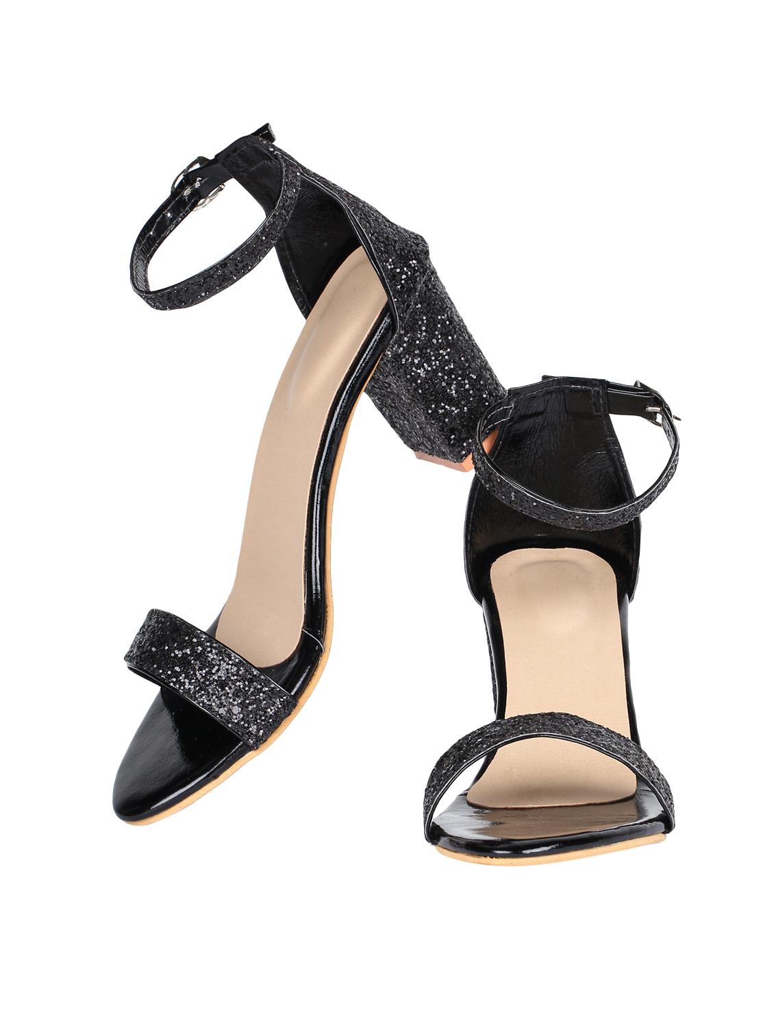 black ankle strap sandals - 16887647 - Zoom Image - 3
