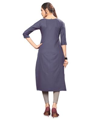 floral straight kurta - 16888198 - Standard Image - 3