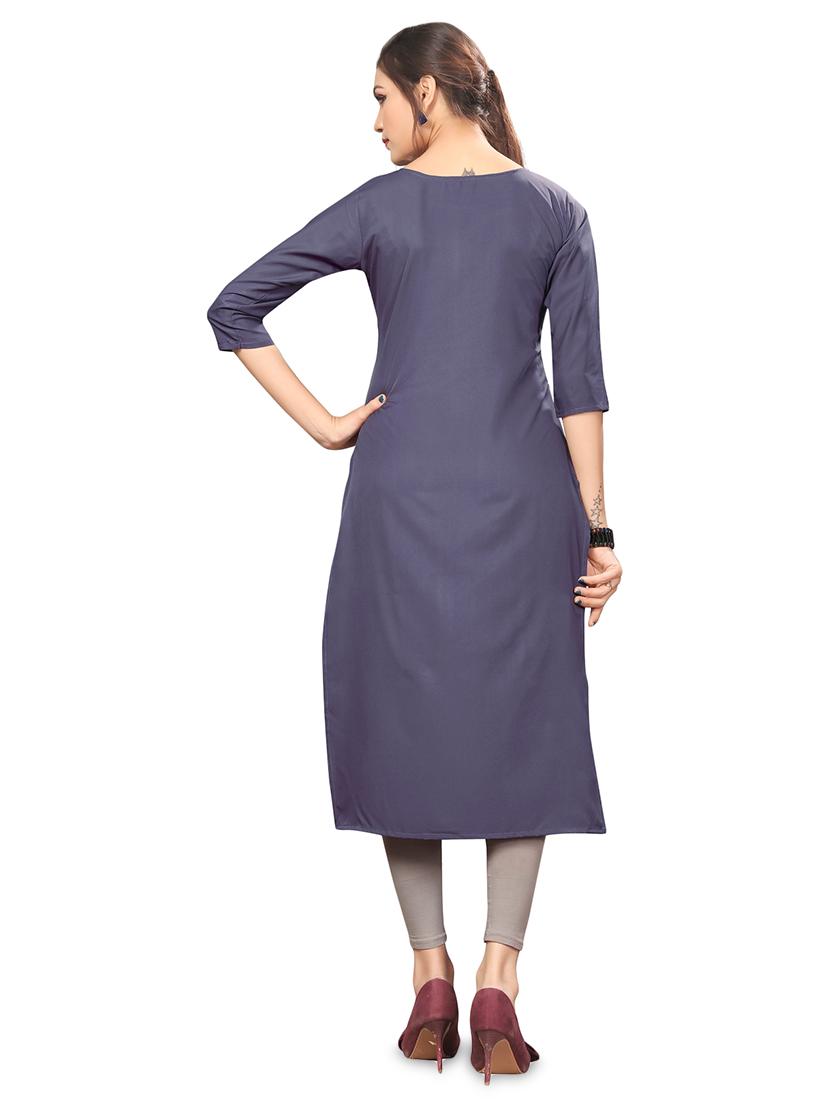 floral straight kurta - 16888198 - Zoom Image - 3