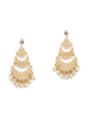 gold metal chandellier earring - 16889032 - Standard Image - 3