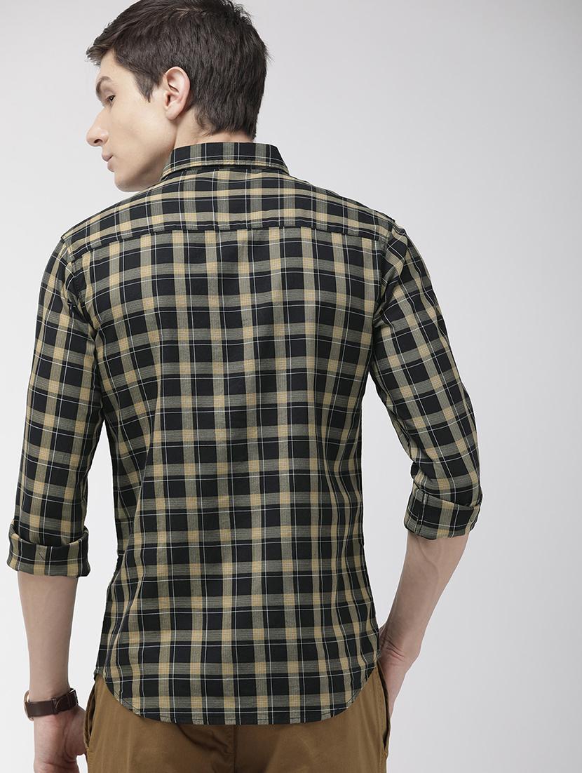 black checkered casual shirt - 16889168 - Zoom Image - 3