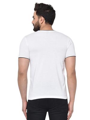 white solid t-shirt - 16890135 - Standard Image - 3