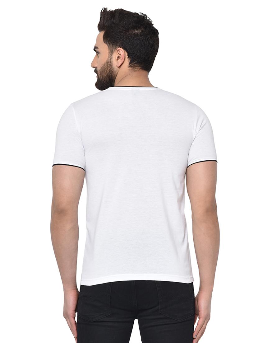 white solid t-shirt - 16890135 - Zoom Image - 3