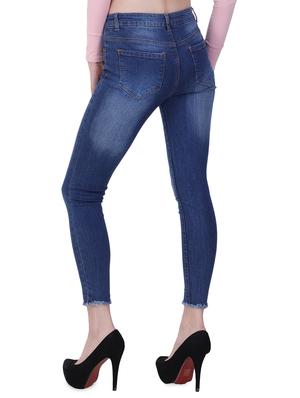 frayed hem stone washed jeans - 16891611 - Standard Image - 3