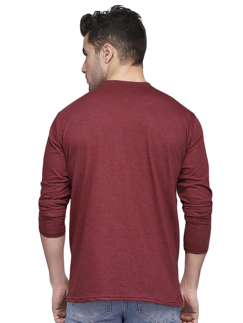 maroon taped t-shirt - 16893411 - Zoom Image - 3