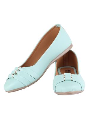 green synthetic slip on ballerina - 16902431 - Standard Image - 3