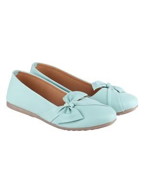 green synthetic slip on ballerina - 16902435 - Standard Image - 3