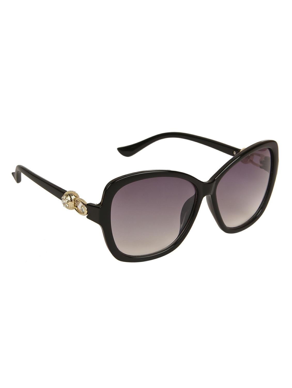 lof black oversized full rim anti-reflective coating sunglasses for women - 16903574 - Zoom Image - 3