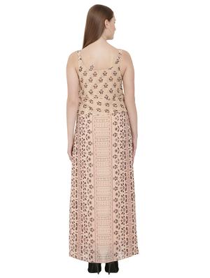 scoop neck floral layered maxi dress - 16908221 - Standard Image - 3