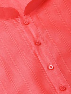 red solid kurta pyjama set - 16909306 - Standard Image - 3