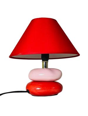 elegant red colour ceramic table lamp - 16911148 - Standard Image - 3