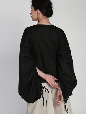 slit sleeves solid top - 16911299 - Standard Image - 3